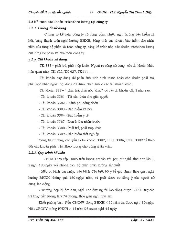 image for page HOÀN THIỆN KẾ TOÁN TIỀN LƯƠNG VÀ CÁC KHOẢN TRÍCH THEO LƯƠNG TẠI CÔNG TY