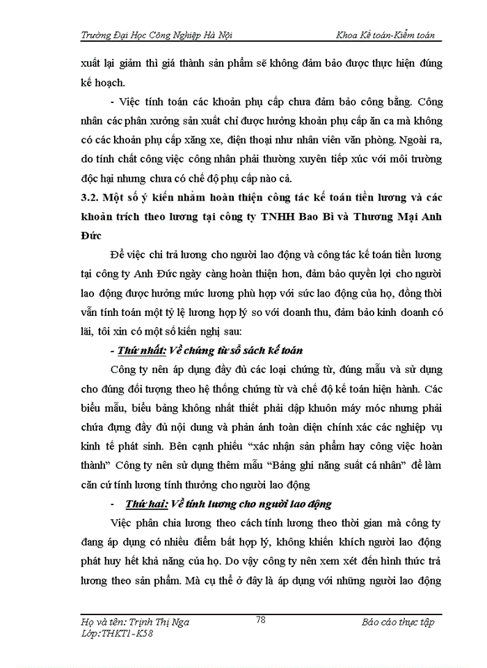 image for page Hoàn thiện kế toán tiền lương và các khoản trích theo lương tại công ty Trách nhiệm hữu hạn Bao Bì và Thương Mại Anh Đức