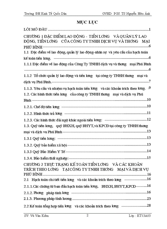 image for page HOÀN THIỆN KẾ TOÁN TIỀN LƯƠNG VÀ CÁC KHOẢN TRÍCH THEO LƯƠNG TẠI CÔNG TY Trách nhiệm hữu hạn DỊCH VỤ VÀ THƯƠNG MẠI PHÚ BÌNH