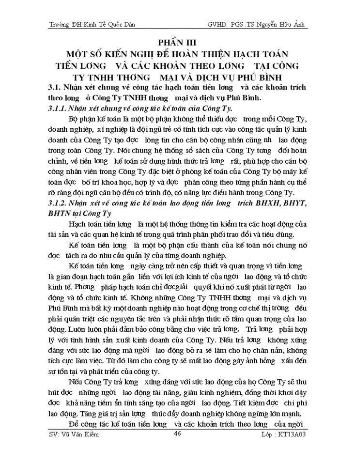 image for page HOÀN THIỆN KẾ TOÁN TIỀN LƯƠNG VÀ CÁC KHOẢN TRÍCH THEO LƯƠNG TẠI CÔNG TY Trách nhiệm hữu hạn DỊCH VỤ VÀ THƯƠNG MẠI PHÚ BÌNH