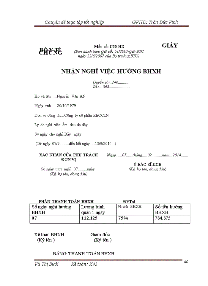 image for page Hoàn thiện kế toán tiền lương và các khoản trích theo lương ở công ty cổ phần RECOIN