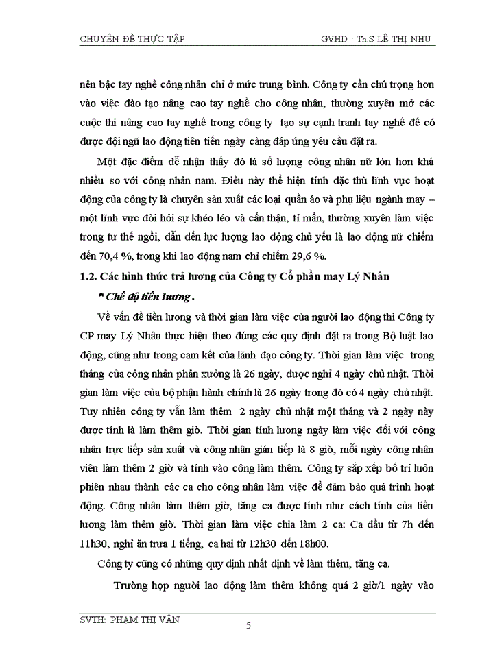 image for page HOÀN THIỆN KẾ TOÁN TIỀN LƯƠNG VÀ CÁC KHOẢN TRÍCH THEO LƯƠNG TẠI CÔNG TY Cổ phần MAY LÝ NHÂN