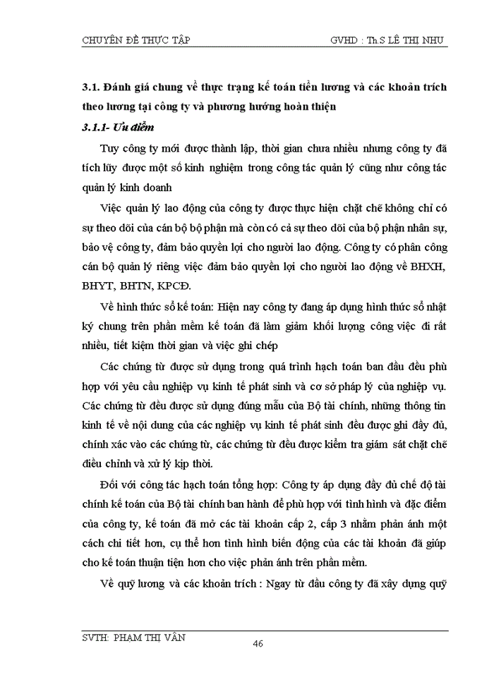 image for page HOÀN THIỆN KẾ TOÁN TIỀN LƯƠNG VÀ CÁC KHOẢN TRÍCH THEO LƯƠNG TẠI CÔNG TY Cổ phần MAY LÝ NHÂN