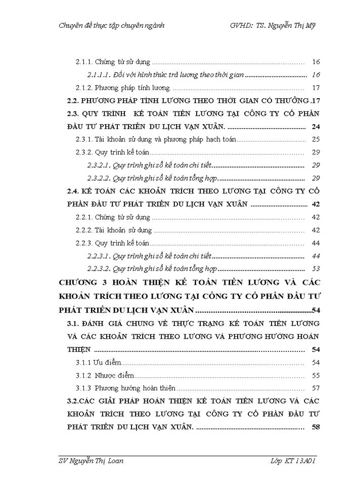 image for page Hoàn thiện kế toán tiền lương và các khoản trích theo lương tại công ty cổ phần đầu tư phát triển du lịch Vạn Xuân