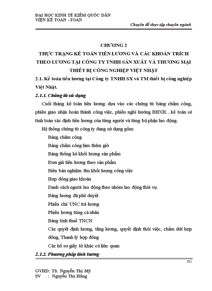 image for page Hoàn thiện kế toán tiền lương và các khoản trích theo lương tại Công ty Trách nhiệm hữu hạn sản xuất và thương mại thiết bị công nghiệp Việt Nhật