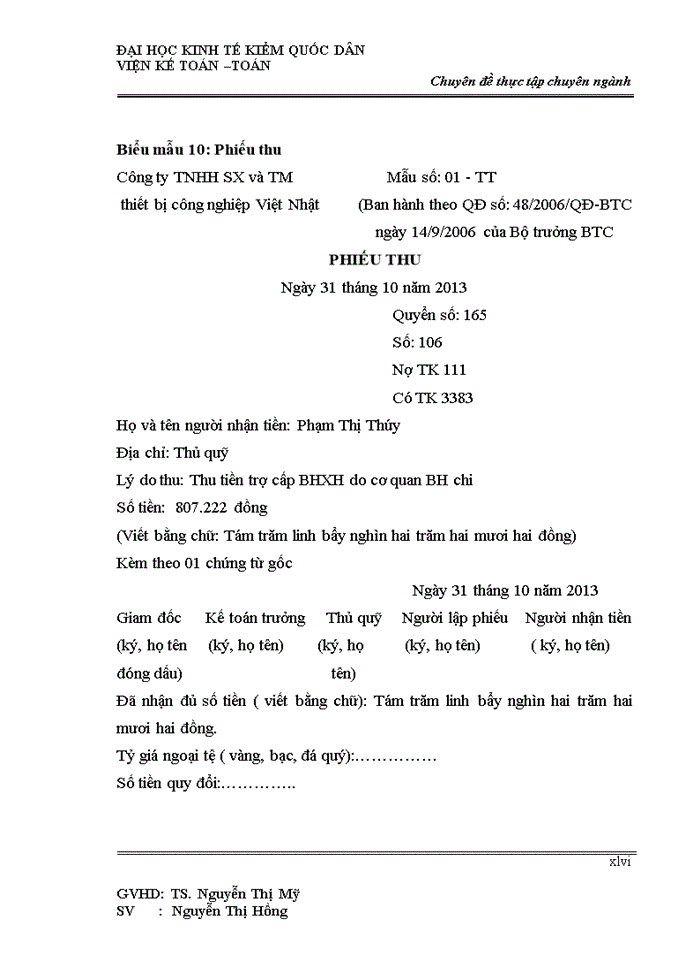 image for page Hoàn thiện kế toán tiền lương và các khoản trích theo lương tại Công ty Trách nhiệm hữu hạn sản xuất và thương mại thiết bị công nghiệp Việt Nhật