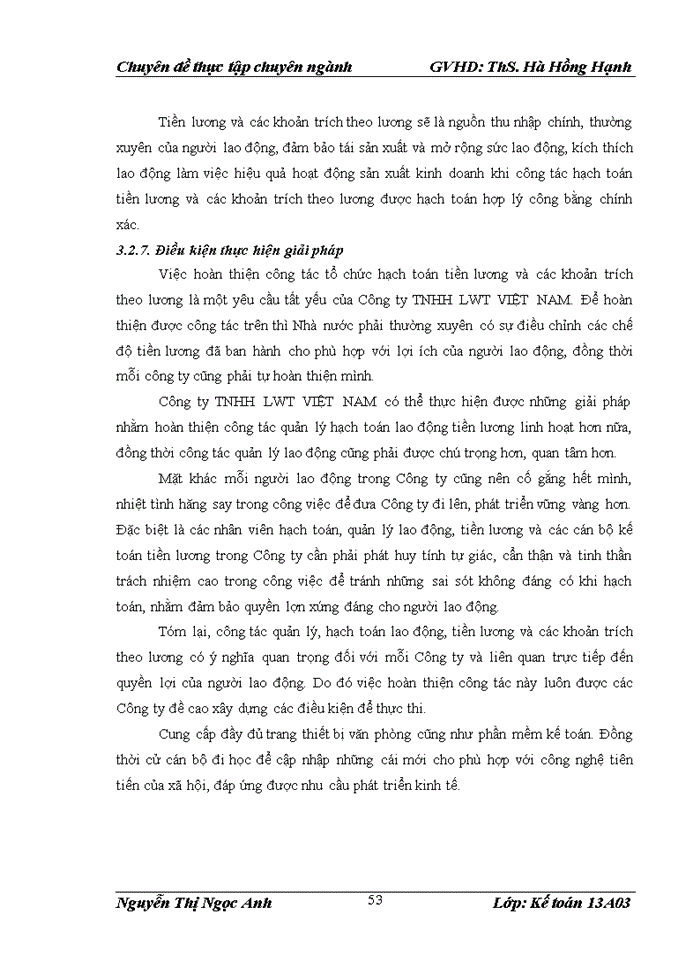 image for page HOÀN THIỆN KẾ TOÁN TIỀN LƯƠNG VÀ CÁC KHOẢN TRÍCH THEO LƯƠNG TẠI CÔNG TY Trách nhiệm hữu hạn LWT VIỆT NAM