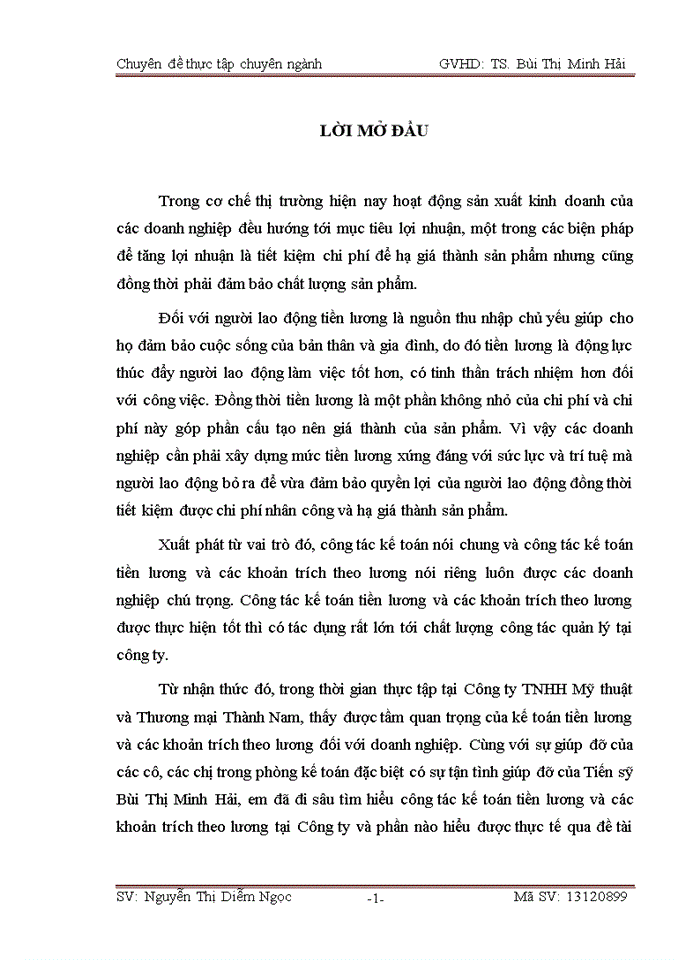 image for page Hoàn thiện kế toán tiền lương và các khoản trích theo lương tại Công ty Trách nhiệm hữu hạn Mỹ thuật và Thương mại Thành Nam