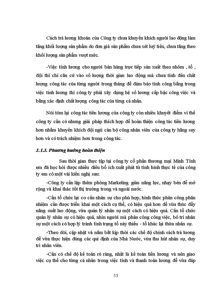 image for page Kế toán tiền lương và các khoản trích theo lương tại công ty cổ phần thương mại Minh Tỉnh