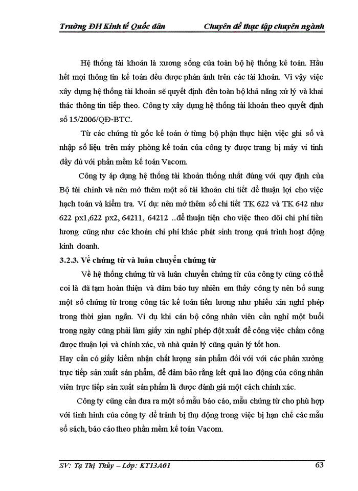 image for page Kế toán tiền lương và các khoản trích theo lương tại Công ty Cổ phần XNK 3D Quốc Tế