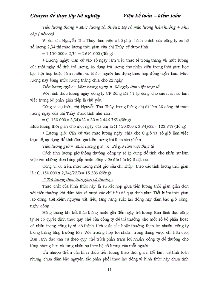 image for page Hoàn thiện kế toán tiền lương và các khoản trích theo lương tại Công ty Cổ phần Sông Đà 11