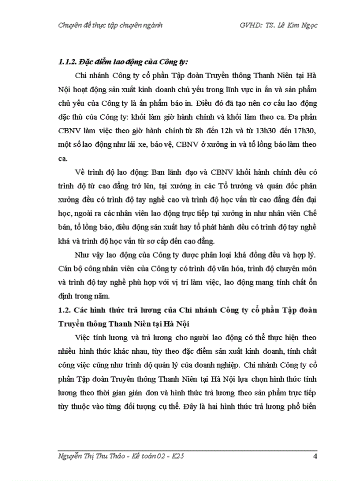 image for page Hoàn thiện kế toán tiền lương và các khoản trích theo lương tại Chi nhánh Công ty cổ phần Tập đoàn Truyền thông Thanh Niên tại Hà Nội