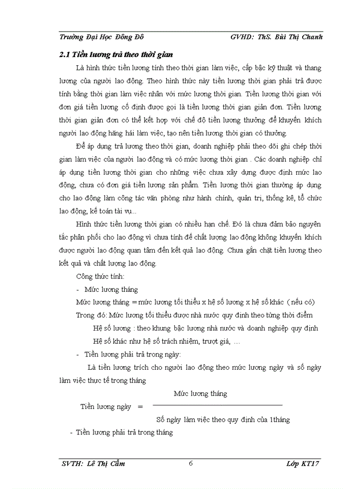 image for page Kế toán tiền lương và các khoản trích theo lương tại Công ty Cổ phần Sông Hoàng