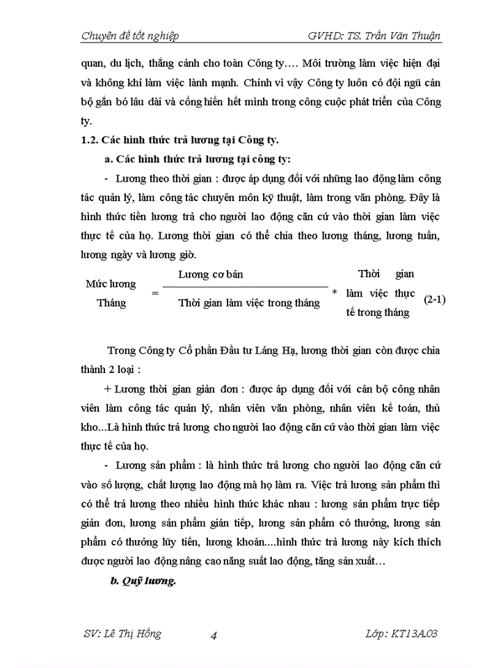 image for page Hoàn thiện tổ chức công tác kế toán tiền lương và các khoản trích theo lương tại Công ty Cổ phần Đầu tư Láng Hạ