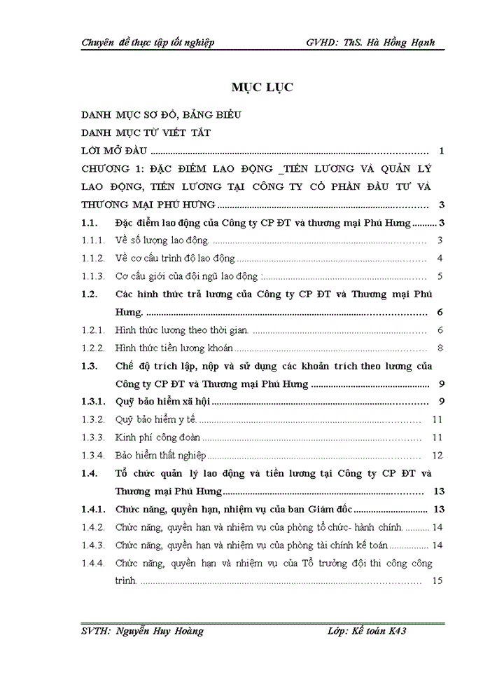 image for page Hoàn thiện kế toán tiền lương và các khoản trích theo lương tại Công ty Cổ phần ĐT Phú Hưng