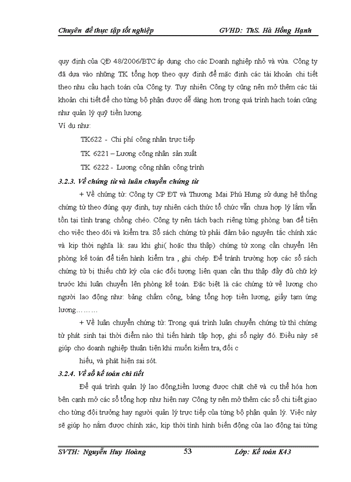 image for page Hoàn thiện kế toán tiền lương và các khoản trích theo lương tại Công ty Cổ phần ĐT Phú Hưng