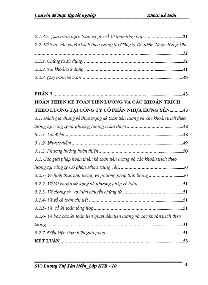 image for page Hoàn thiện kế toán tiền lương và các khoản trích theo lương tại Công ty Cổ Phần Nhựa Hưng Yên