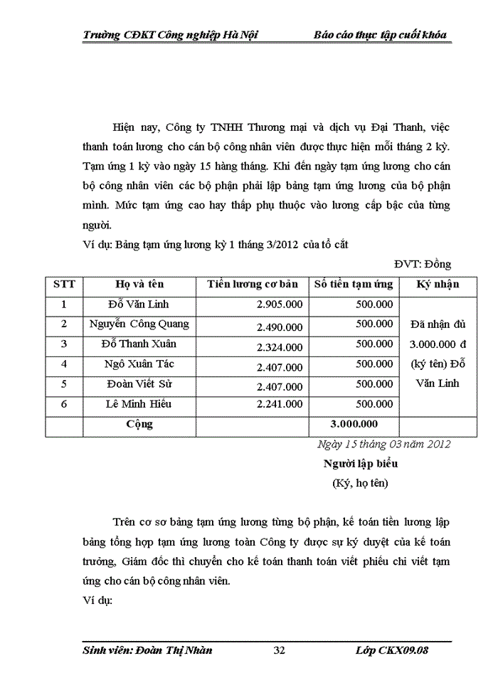 image for page Báo cáo Kế toán tiền lương và các khoản trích theo lương tại Công ty Trách nhiệm hữu hạn Thương mại và dịch vụ Đại Thanh