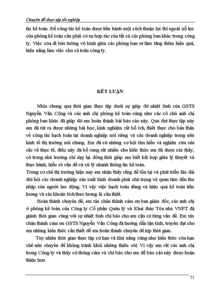 image for page Hoàn thiện công tác kế toán tiền lương và các khoản trích theo lương tại Công ty Cổ phần Quản lý và Khai thác Tòa nhà VNPT