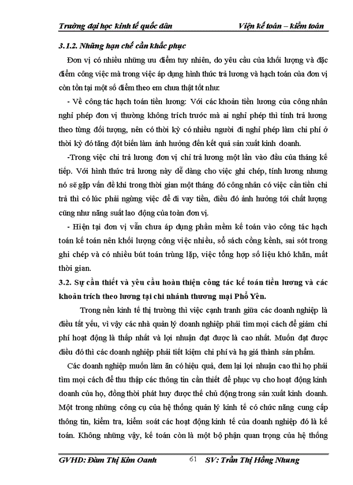 image for page Hoàn thiện kế toán tiền lương và các khoản trích theo lương tại Chi nhánh Phổ Yên