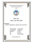 Báo cáo CÔNG TY Trách nhiệm hữu hạn DỊCH VỤ THƯƠNG MẠI NGUYỄN ĐỨC