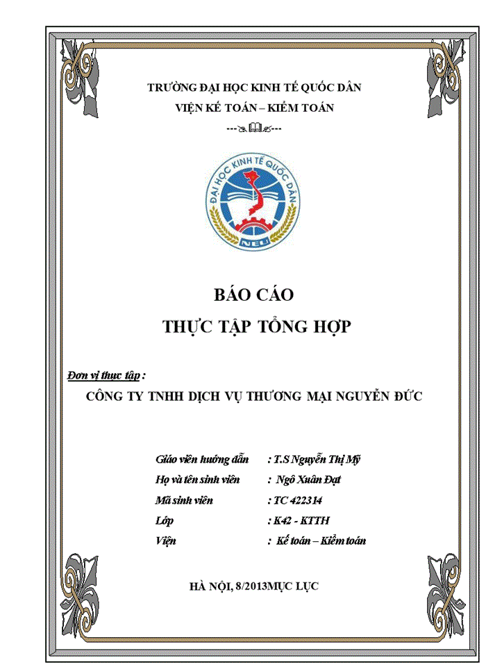 image for page Báo cáo CÔNG TY Trách nhiệm hữu hạn DỊCH VỤ THƯƠNG MẠI NGUYỄN ĐỨC