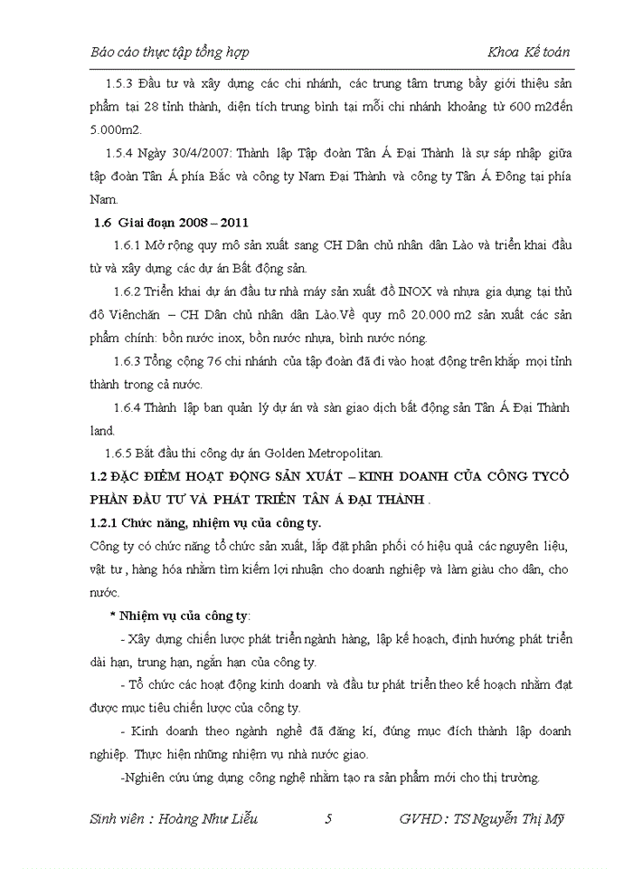 image for page Báo cáo CÔNG TY CỔ PHẦN ĐẦU TƯ VÀ PHÁT TRIỂN TÂN Á ĐẠI THÀNH