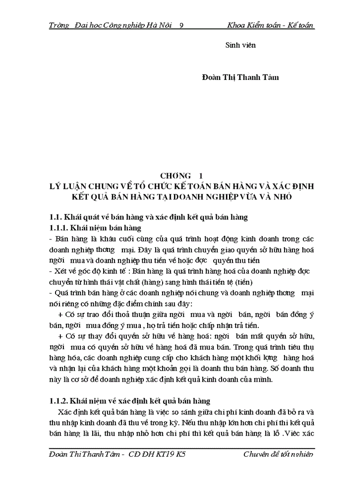 image for page Thực tế công tác tổ chức kế toán bán hàng và xác định kết quả tại Công ty cổ phần xây dựng - thương mại Hùng Vĩ