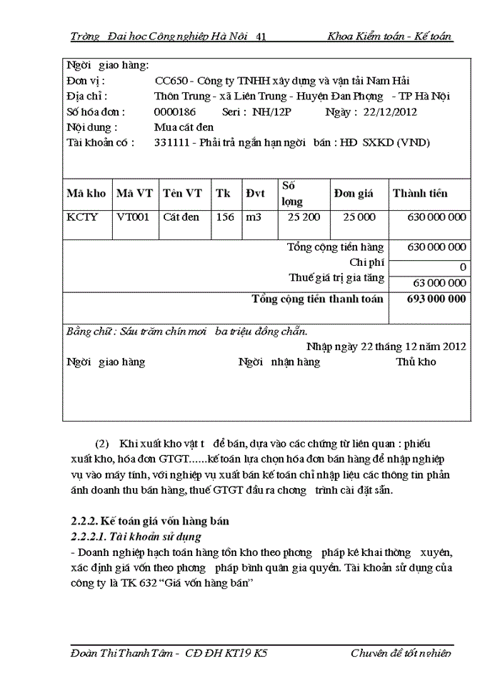 image for page Thực tế công tác tổ chức kế toán bán hàng và xác định kết quả tại Công ty cổ phần xây dựng - thương mại Hùng Vĩ