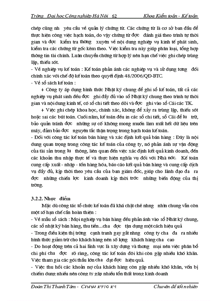 image for page Thực tế công tác tổ chức kế toán bán hàng và xác định kết quả tại Công ty cổ phần xây dựng - thương mại Hùng Vĩ