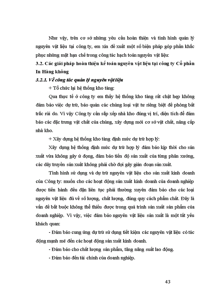 image for page Hoàn thiện kế toán nguyên liệu vật liệu tại Công ty Cổ phần In Hàng Không