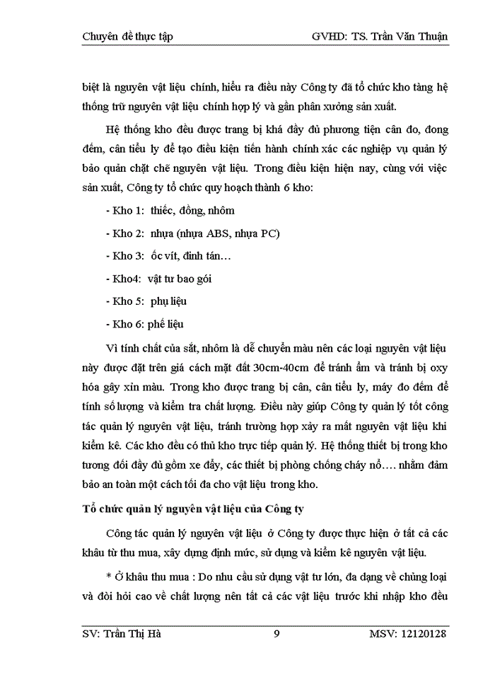 image for page Kế toán nguyên vật liệu tại Công ty Trách nhiệm hữu hạn Sản xuất và Thương mại TASAKY Việt Nam
