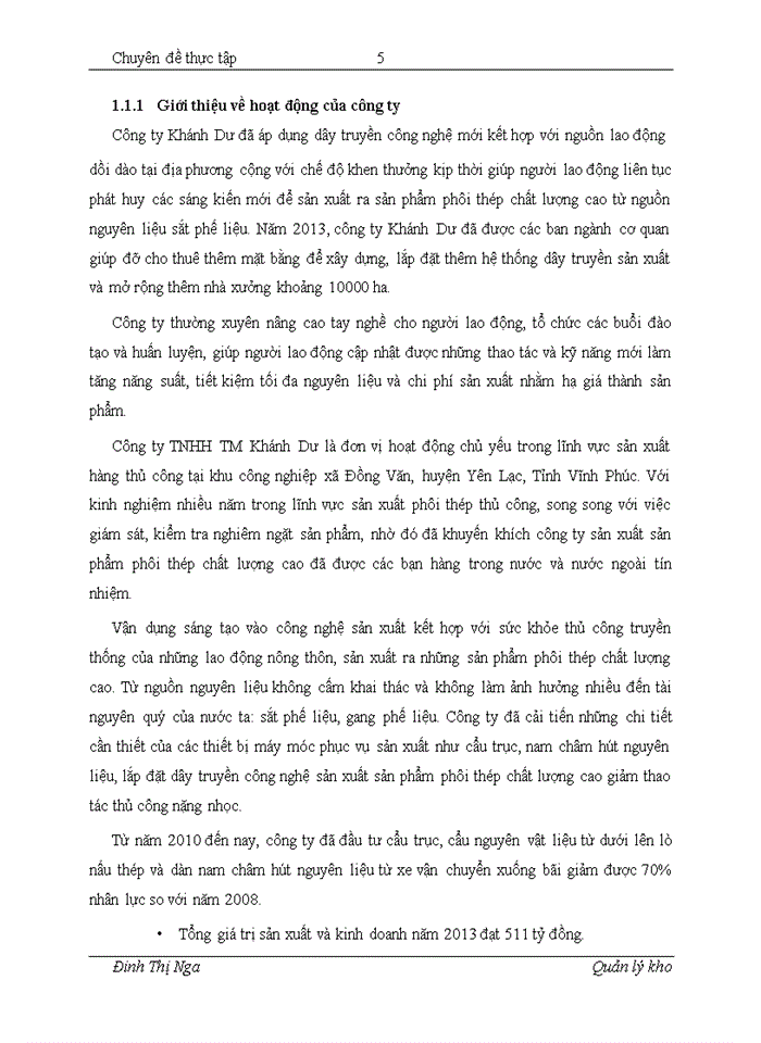 image for page Xây dựng phần mềm quản lý kho cho công ty Trách nhiệm hữu hạn Thương mại Khánh Dư
