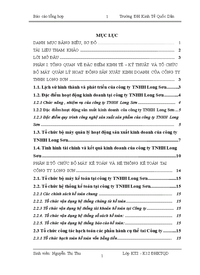 image for page Báo cáo Công Ty Trách nhiệm hữu hạn Long Sơn