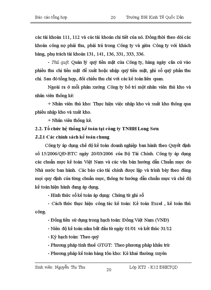 image for page Báo cáo Công Ty Trách nhiệm hữu hạn Long Sơn