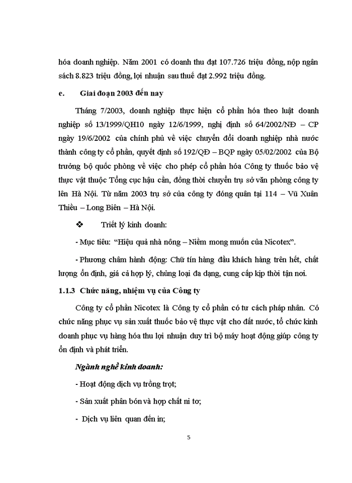 image for page Giải pháp đẩy mạnh Tiêu thụ sản phẩm TTSP tại Công ty cổ phần Nicotex