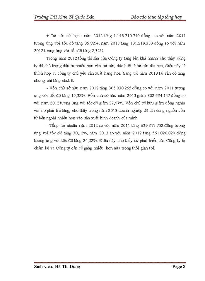 image for page Báo cáo Công ty Trách nhiệm hữu hạn Thương mại và đầu tư xây dựng Hoàng Gia