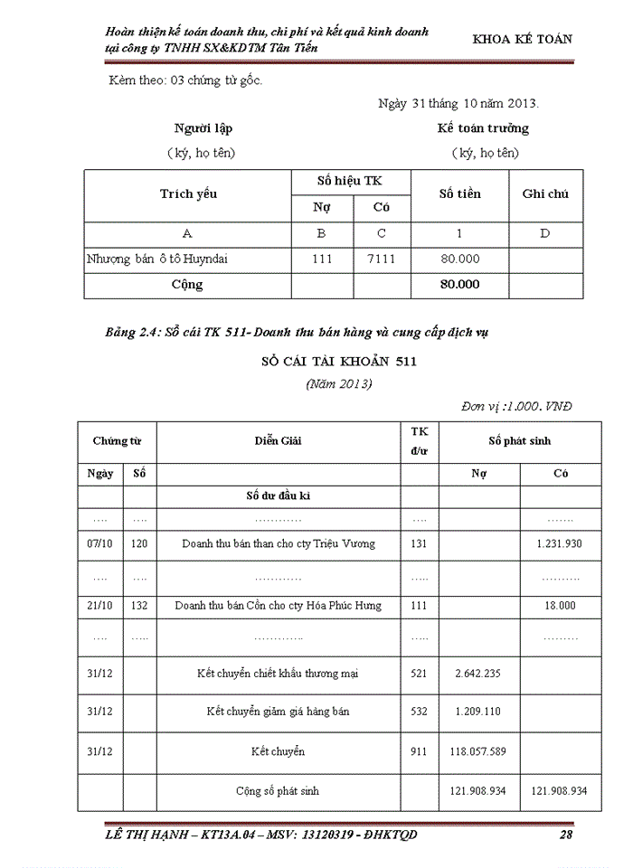 image for page Hoàn thiện kế toán doanh thu chi phí và xác định kết quả kinh doanh tại công ty Trách nhiệm hữu hạn Sản xuất và kinh doanh thương mại Tân Tiến