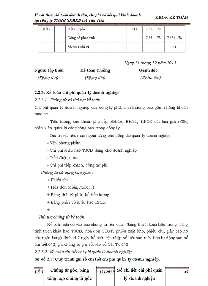 image for page Hoàn thiện kế toán doanh thu chi phí và xác định kết quả kinh doanh tại công ty Trách nhiệm hữu hạn Sản xuất và kinh doanh thương mại Tân Tiến