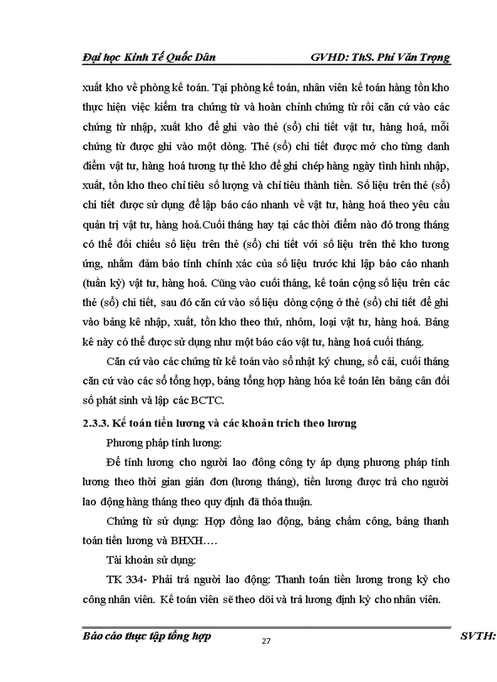 image for page Báo cáo Công tác kế toán tại công ty Cổ phần thương mại và đầu tư Tân Quang Phát