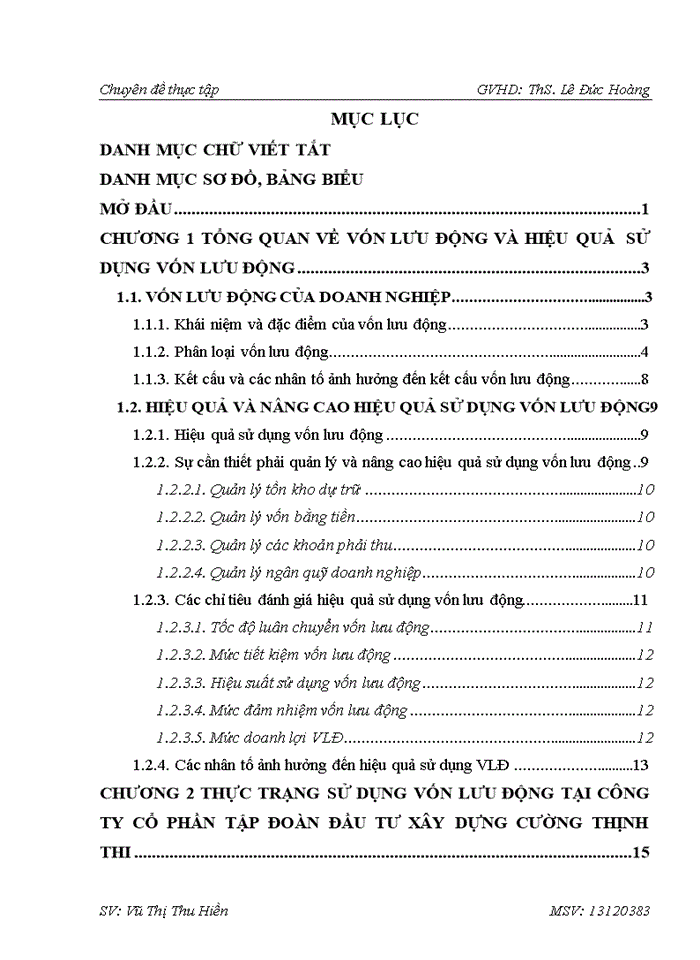 image for page Nâng cao hiệu quả sử dụng vốn lưu động tại Công ty cổ phần tập đoàn đầu tư xây dựng Cường Thịnh Thi