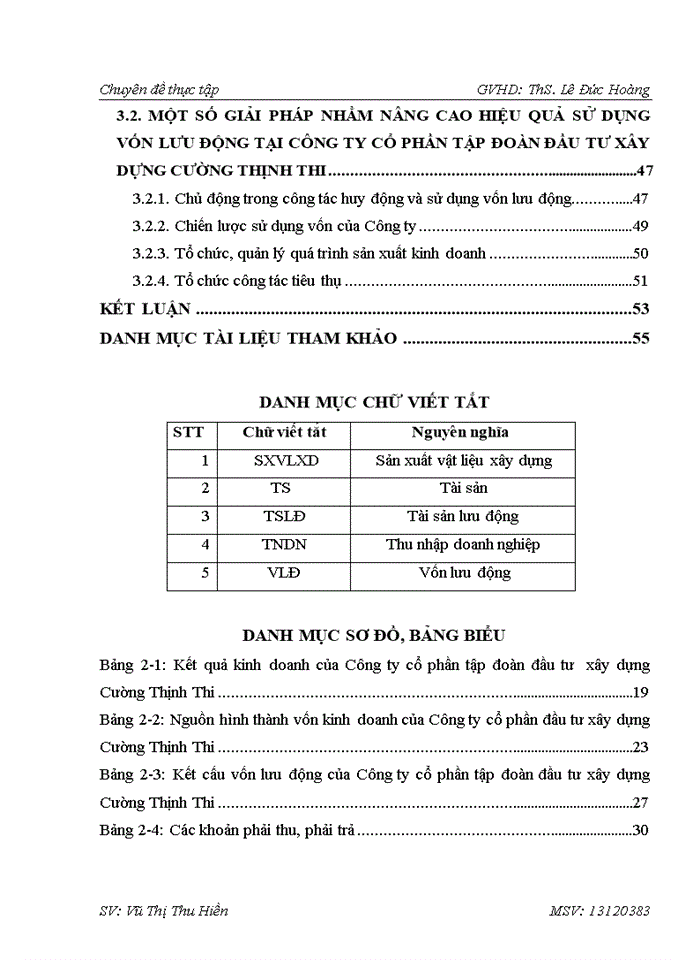 image for page Nâng cao hiệu quả sử dụng vốn lưu động tại Công ty cổ phần tập đoàn đầu tư xây dựng Cường Thịnh Thi