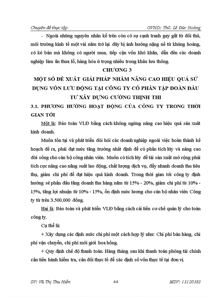 image for page Nâng cao hiệu quả sử dụng vốn lưu động tại Công ty cổ phần tập đoàn đầu tư xây dựng Cường Thịnh Thi