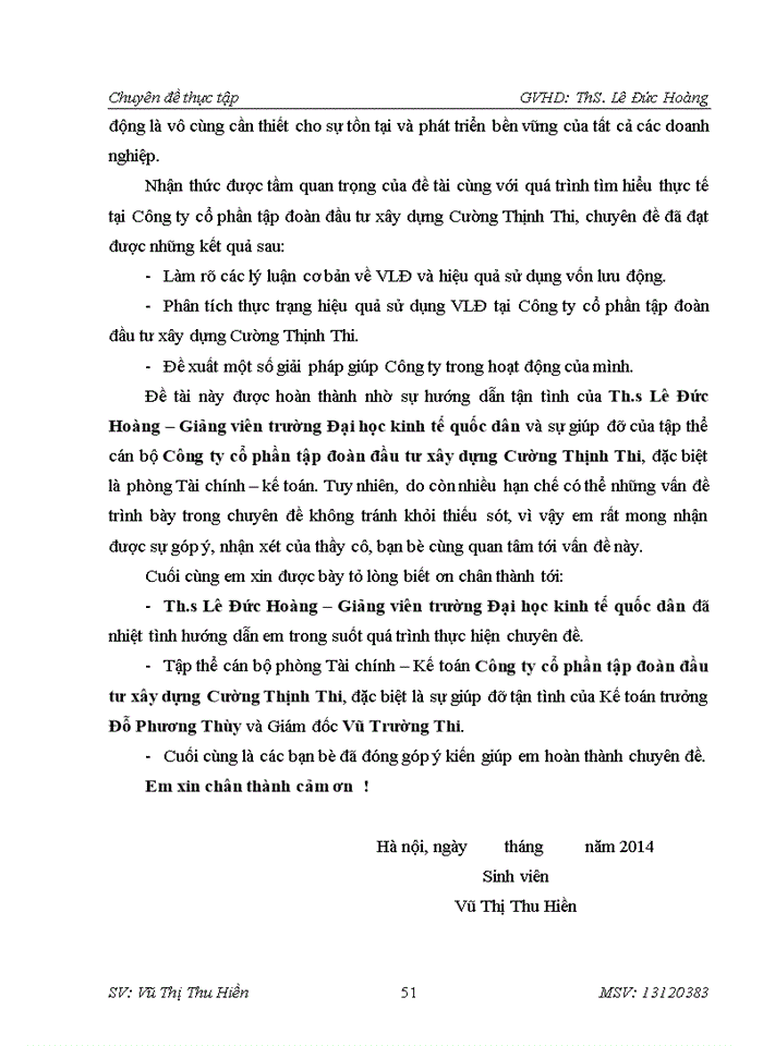 image for page Nâng cao hiệu quả sử dụng vốn lưu động tại Công ty cổ phần tập đoàn đầu tư xây dựng Cường Thịnh Thi