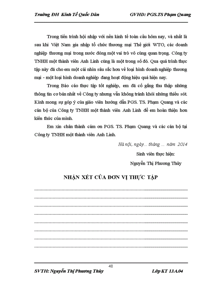 image for page Báo cáo thực tập tổng hợp tại Công ty Trách nhiệm hữu hạn một thành viên Anh Linh