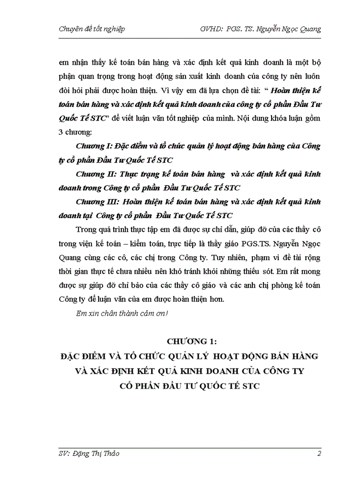image for page Hoàn thiện kế toán bán hàng và xác định kết quả kinh doanh của công ty cổ phần Đầu Tư Quốc Tế STC