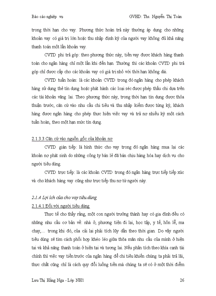 image for page Báo cáo Thực trạng hoạt động cho vay tiêu dùng tại nhno ptnt việt nam chi nhánh láng hạ