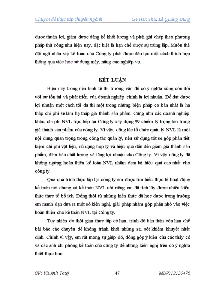 image for page Hoàn thiện kế toán nguyên vật liệu tại công ty Trách nhiệm hữu hạn một thành viên xây dựng 99