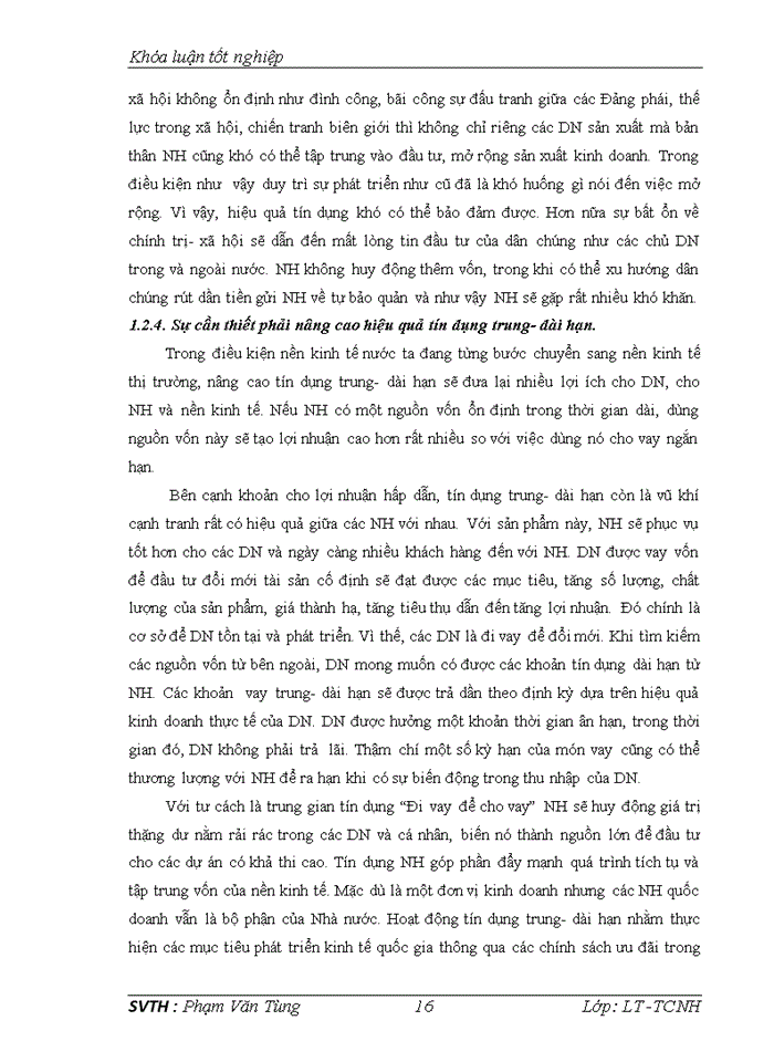 image for page Nâng cao hiệu quả tín dụng trung và dài hạn tại chi nhánh ngân hàng nông nghiệp và phát triển nông thôn huyện Kim Sơn tỉnh Ninh Bình