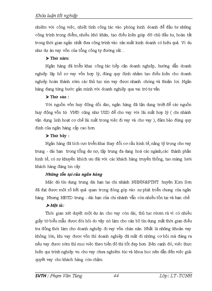 image for page Nâng cao hiệu quả tín dụng trung và dài hạn tại chi nhánh ngân hàng nông nghiệp và phát triển nông thôn huyện Kim Sơn tỉnh Ninh Bình